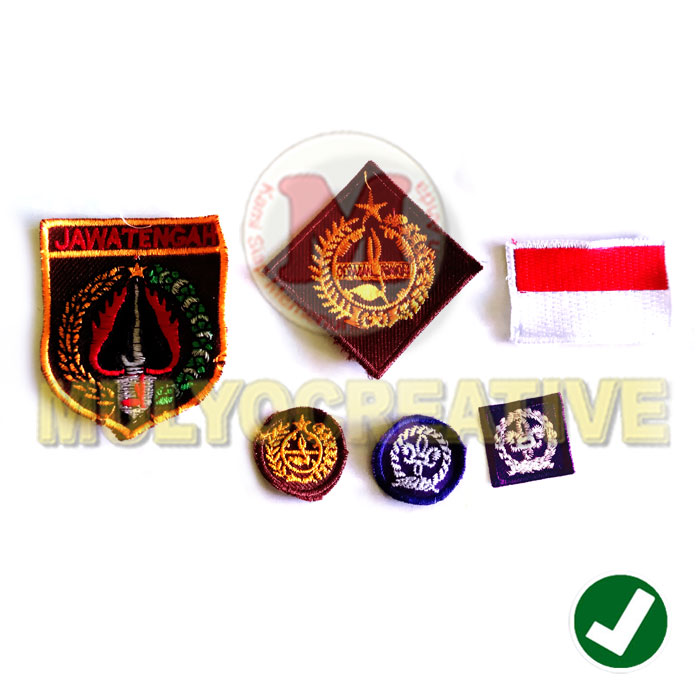 Jual Aksesoris  Seragam Pramuka  Badge Bordir Seragam 